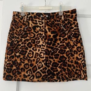 Cheetah print skirt